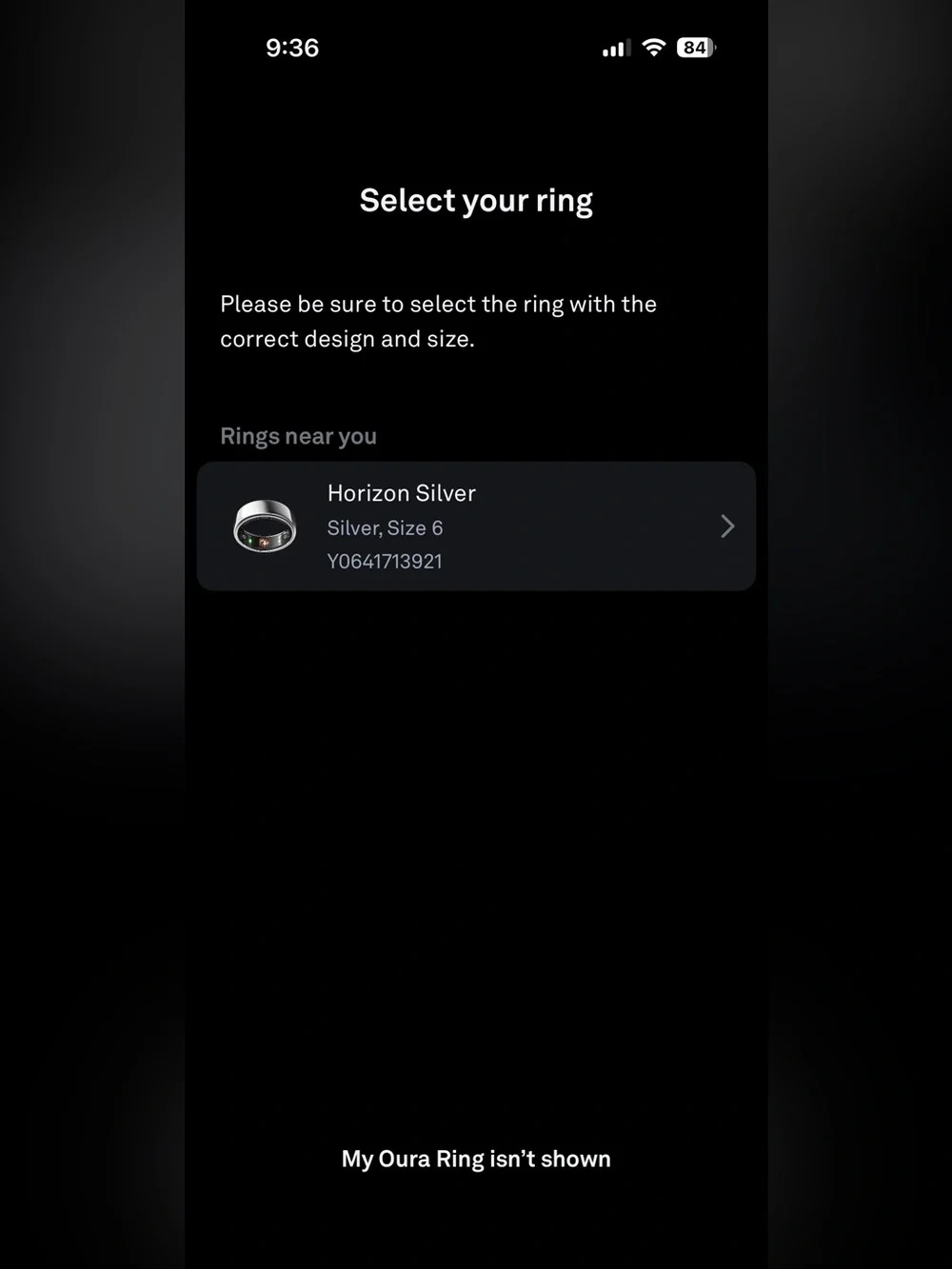 Oura Gen 3 Horizon Silver Smart Ring — Silver